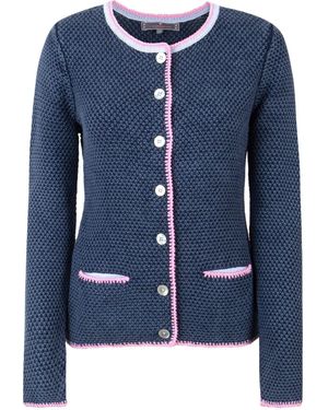 LIEBLINGSSTÜCK Cardigan Trachtenjacke ZARAL (1-tlg) - Blau