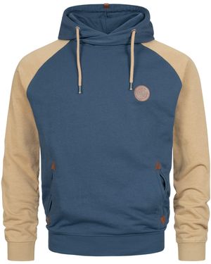 INDICODE Kapuzenpullover INRowland Modischer Hoodie mit sportlichem Design - Blau
