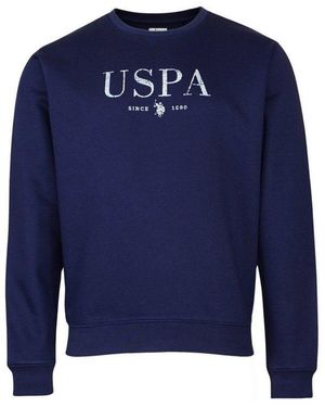 U.S. POLO ASSN. Sweatshirt Sweatshirt Pullover (1-Tlg) - Blau