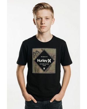 Hurley T-Shirt HRLB CAMO PRINT FILL POOLSIDE normale Schnittform - Schwarz