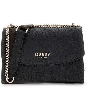 Guess Schultertasche Convertible Xbody Flap Bag - Schwarz