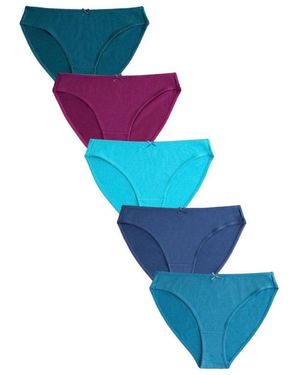 Next Slip Slips Mit Hohem Baumwollanteil Und Hohem (5-St) - Blau