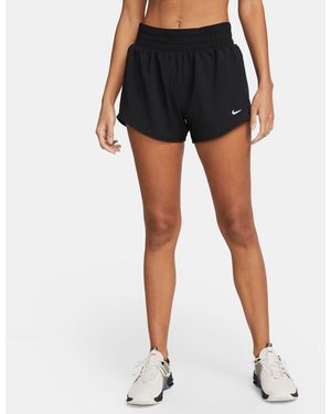 Nike Trainingsshorts DRI-FIT ONE WOMEN'S MID-RISE BRIEF-LINED SHORTS - Blau