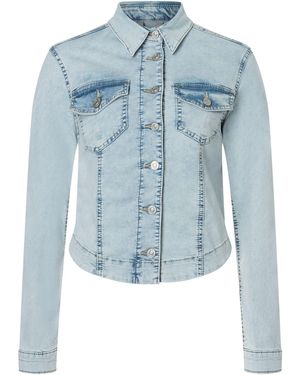 M·a·c Jeansjacke RICH JACKET aus leichter, sommerlicher Denim-Qualität mit hohem Baumwoll-Anteil - Blau