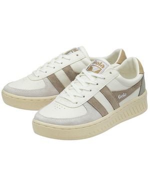 Gola Grandslam Trident Weiss/Hellgrau/ Damen Sneaker - Schwarz