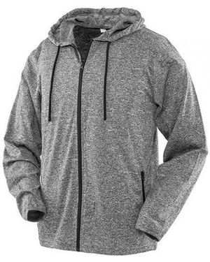 Spiro Kapuzensweatjacke Hooded Tee-Jacket - Grau