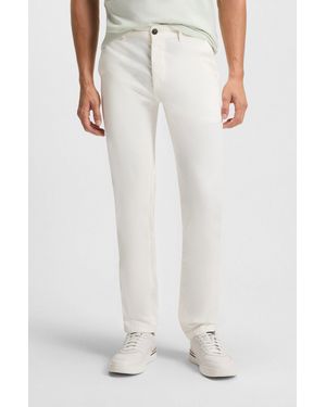 BOSS Chinohose slim mit Gesäßtaschen - Weiß