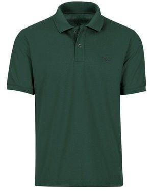 Trigema Poloshirt DELUXE Piqué (1-tlg) - Grün