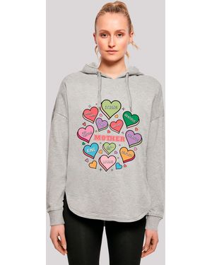 F4NT4STIC Kapuzenpullover Muttertag Mama Herzen Premium Qualität - Weiß