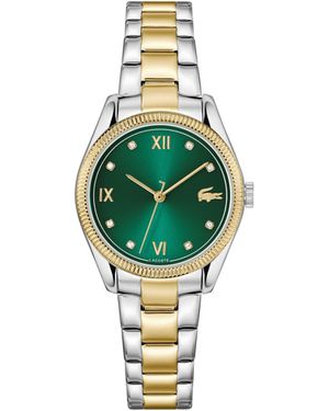 Lacoste Quarzuhr PARISIENNE 2001484, Armbanduhr, uhr, Edelstahlarmband, analog, Glaskristalle - Grün