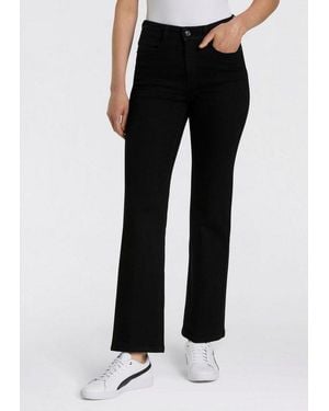 M·a·c Bootcut-Jeans Laura Figurformende Denim-Qualität - Schwarz