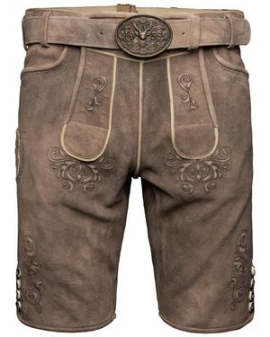 KRÜGER Trachtenlederhose Ralph - Grau