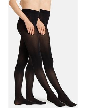 S.oliver Feinstrumpfhose Fine Everyday (2Er Pack) Mit Nahtloser Verarbeitung - Schwarz
