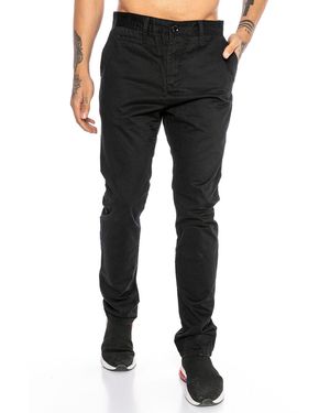 Redbridge Chinohose mit schmaler Passform Stilvolle Freizeithose für Alltag und Business - Schwarz