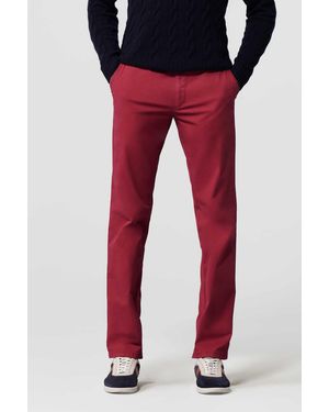 Meyer 5-Pocket-Jeans BONN Chino rot 9-3004-55