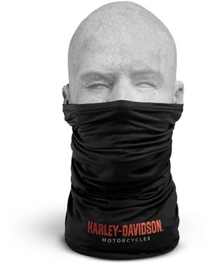Harley Davidson Halstuch Motorrad Neck Gaiter CoolCore-Technologie Biker Mund-Nasen-Bandana - Schwarz