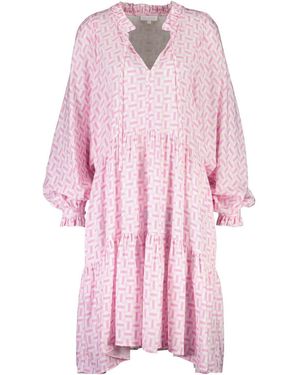 Better Rich Midikleid Stufenkleid Hollywood - Pink