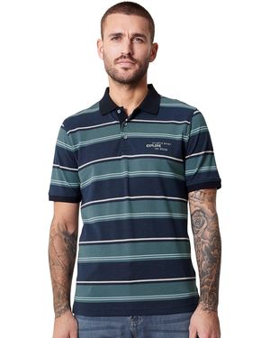 CASA MODA Poloshirt Polo-Shirt gestreift - Blau