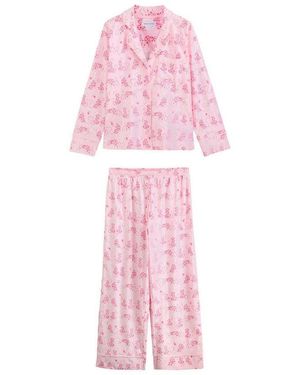 Next Pyjama Jersey-Pyjama Mit Knopfleiste (2 Tlg) - Pink