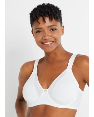 bonprix Minimizer- (1-tlg) nahtloser BH im zarten Meshlook - Weiß