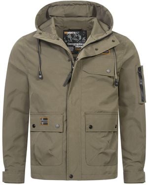 GEOGRAPHICAL NORWAY Steppjacke Übergangsjacke Frühlings Jacke Windbreaker Blouson Wasserabweisend - Grün