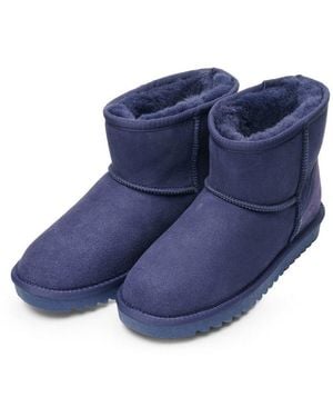 Ara Alaska Classic Short Schlupfboots, Winterboots Zum Schlupfen - Blau