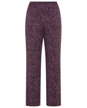 BOSS Pyjamahose Mix&Rest Gemustert, Elastischer Bund - Lila