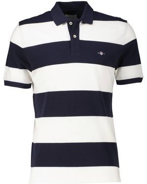GANT Poloshirt mit Bio-Baumwolle BLOCK STRIPE POLO - Blau