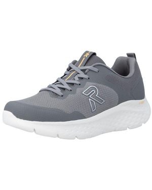 Rieker Plateausneaker Sport-Sneaker, Halbschuh, Schnürschuh, Freizeitschuh Mit Plateau - Schwarz