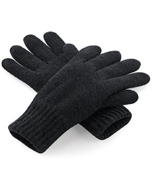 BEECHFIELD® Warme Thinsulate Strickhandschuhe / Frauen Winter Handschuhe GR. S/M - Schwarz