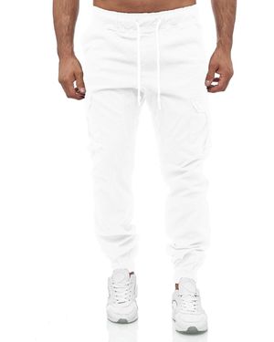 Tazzio Cargohose 16610 Stretch mit Elasthan, Regular Fit - Weiß