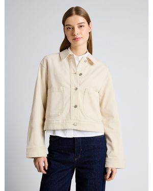 Tom Tailor Jacken Jeansjacke mit aufgesetzten Taschen - Natur