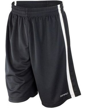 Spiro Trainingshose Basketball Mens Quick Dry Short - Schwarz