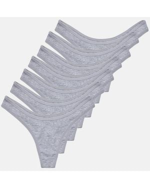 Tazzio Slip F902 (Packung, 7-St. 7Er-Pack) Zeitlose Und Moderne Damen Slips - Grau