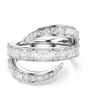 Swarovski Fingerring Schmuck Geschenk Vienna Ring, Mit Kristall, Zirkonia (Synth) - Schwarz