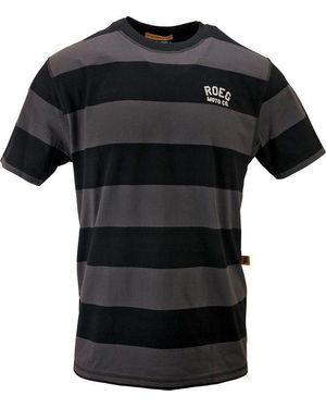 Roeg Cody Striped T-Shirt - Schwarz