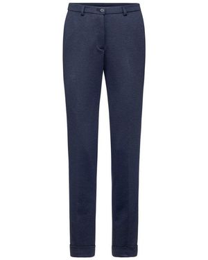 Greiff Jerseyhose Casual Damen Jerseyhose Regular Fit Melliert - Blau