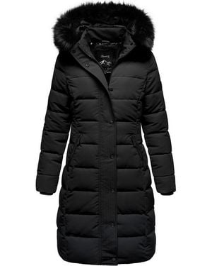 REPUBLIX Winterjacke Talia Damen Gefütterte Dicke Winter Jacke Mantel Parka Mit Kapuze - Schwarz