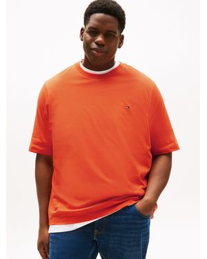 Tommy Hilfiger T-Shirt BT-ESS SEASONAL REG SOLID TEE-B Große Größen - Orange