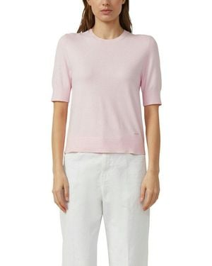 S.oliver Strickpullover Halbarm-Strick Mit Viskose - Weiß
