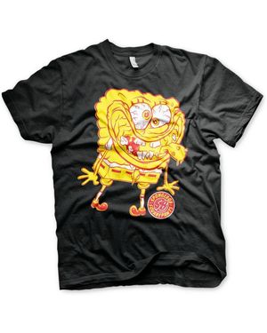SpongeBob Schwammkopf Weird Big Tall T-Shirt - Schwarz
