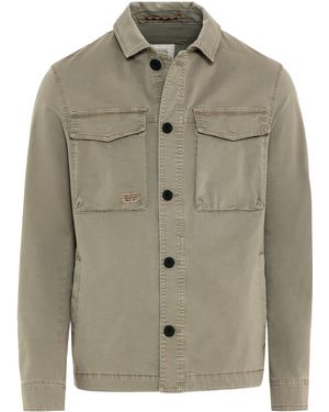 Camel Active Hemdjacke Indoorjacke im Regular Fit - Grün