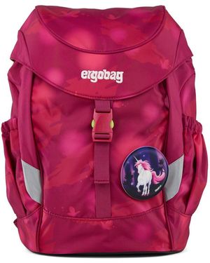 ergobag Schulranzen Kinderrucksack MINI MondzauBär - Pink