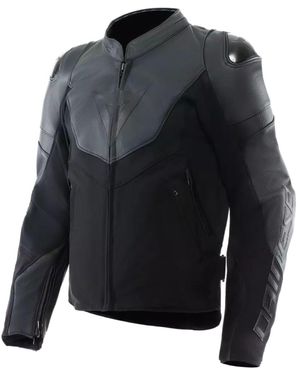 DAINESE Motorradjacke Iperattiva Lederjacke /schwarz - Blau