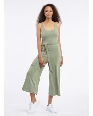 Ragwear /-Overall LISSETA in 7/8 Beinlänge und Taillenbindegürtel - Grün
