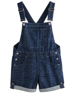 Next Playsuit Latz-Playsuit Aus Denim (1-Tlg) - Blau