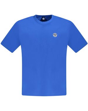 North Sails Kurzarm T-Shirt Blau mit Logo und