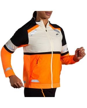Brooks Laufjacke Run Visible Insulated Jacket 2.0 Lady 221689-167 Gut Sichtbar Im Dunkeln - Orange