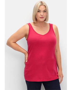 Sheego Shirttop Longtop - Rot