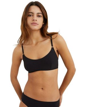 Marc O' Polo Bralette-Bh Minimalist Daywear Mit Kleinem Ring-Details Am Träger - Schwarz